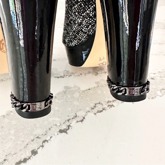 Michael Kors Sabrina Chain Heel Tweed Pumps - Picture 12 of 15